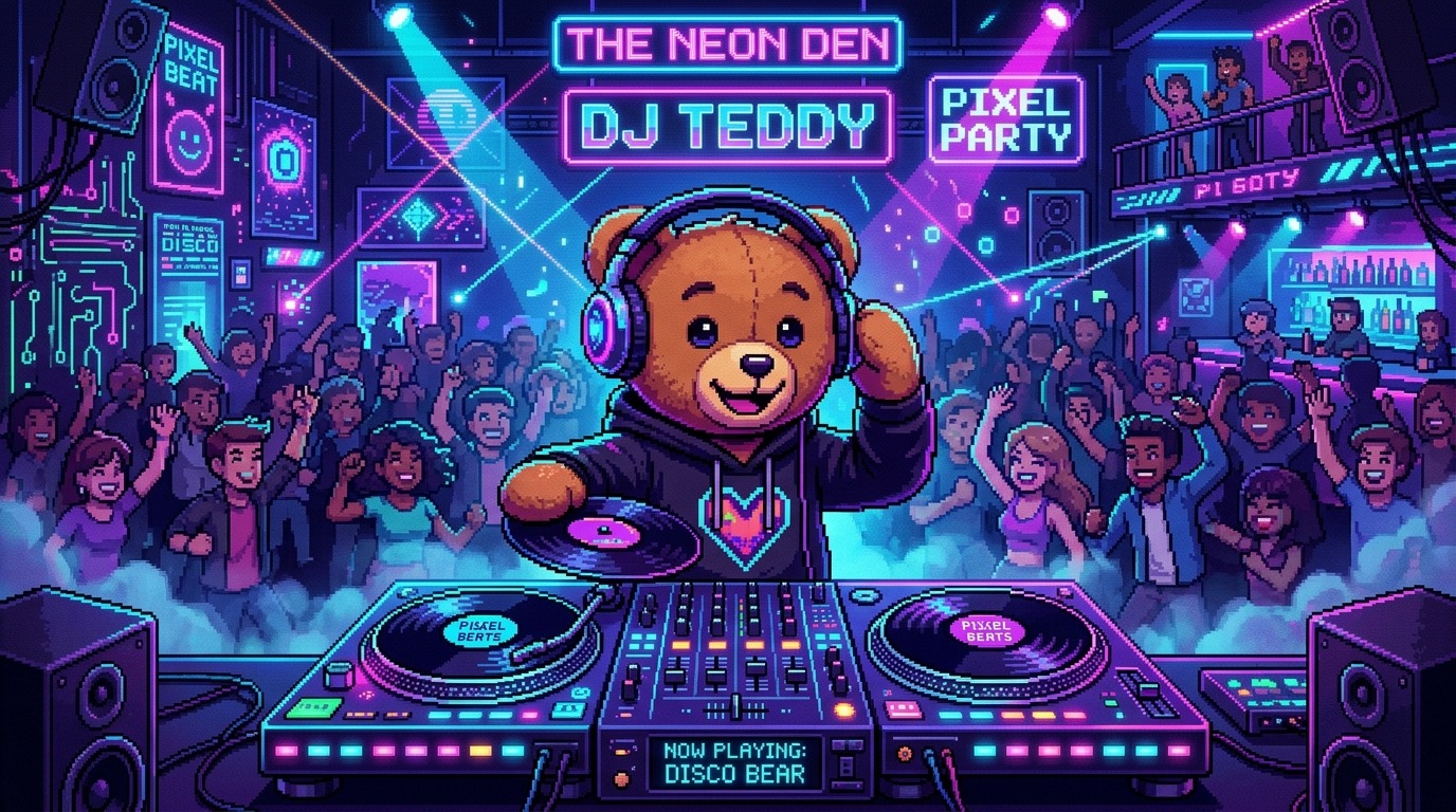 DJ Teddy at the Neon Den